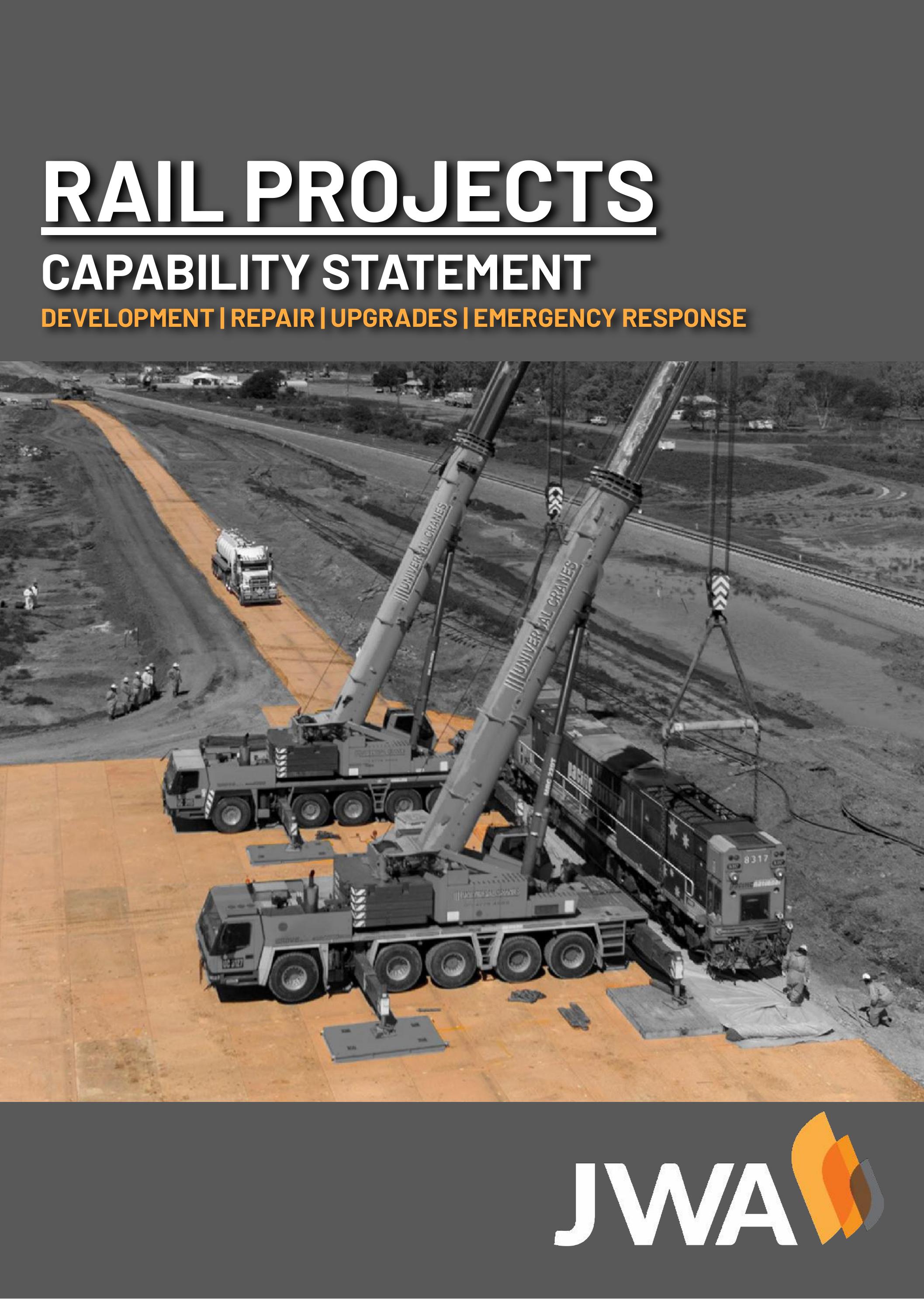 JWA Rail Projects Capability Statement Capability Statement