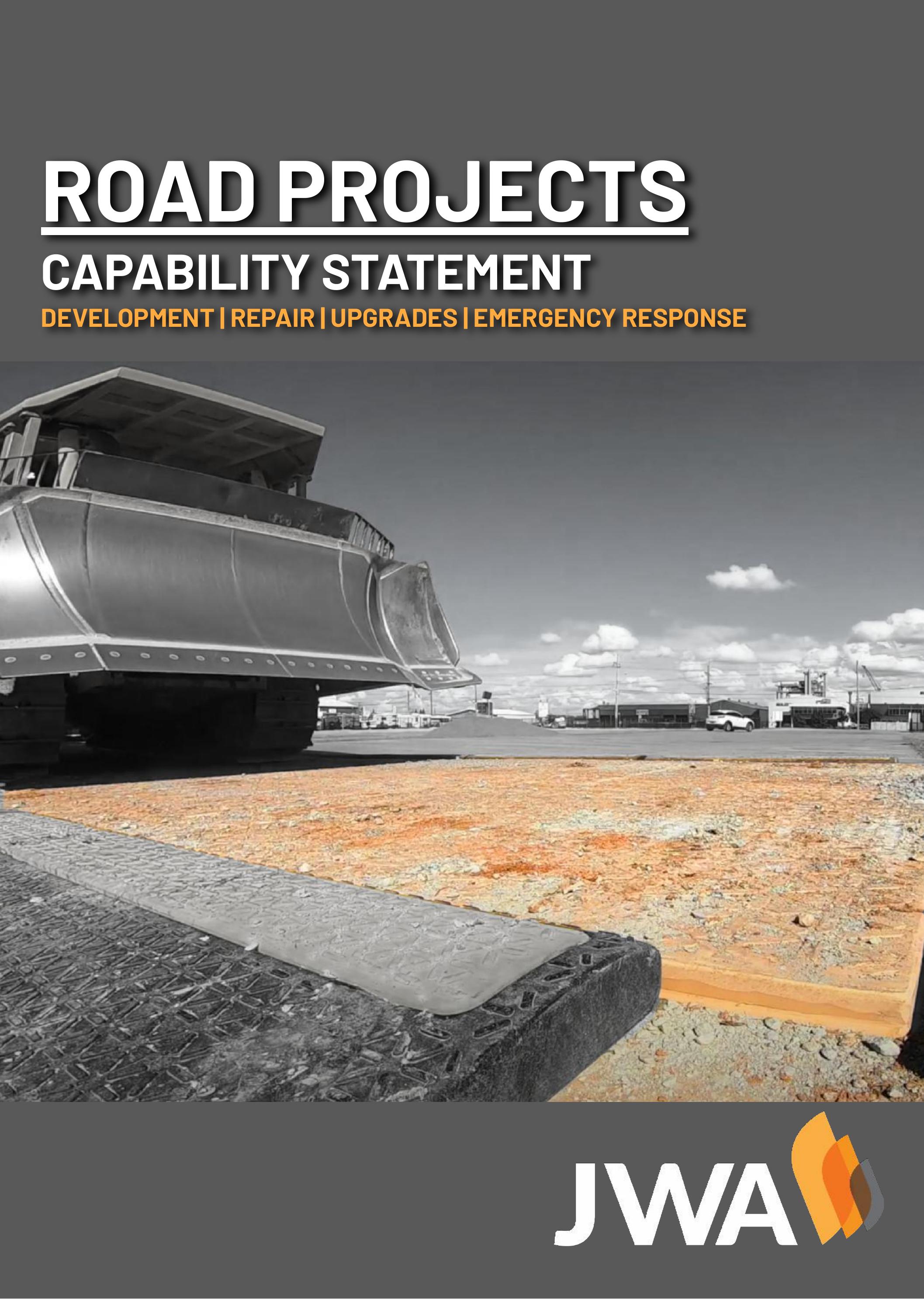 JWA Road Projects Capability Statement Capability Statement