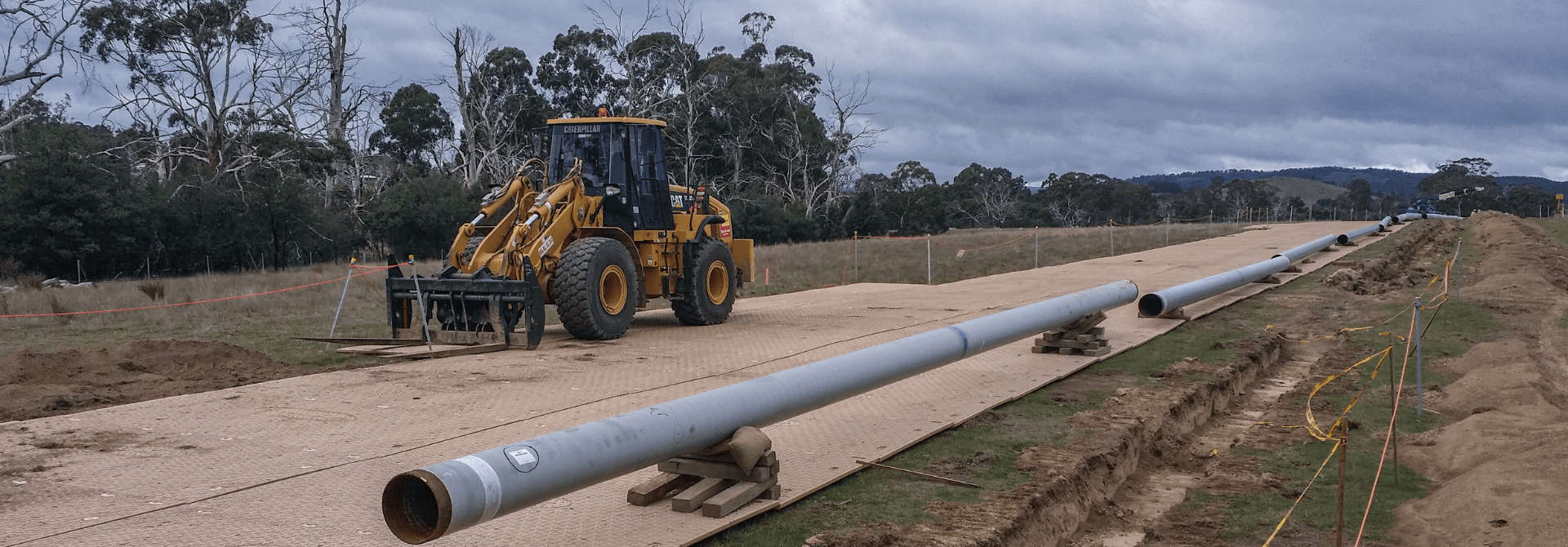 Pipeline Works — composite matting application