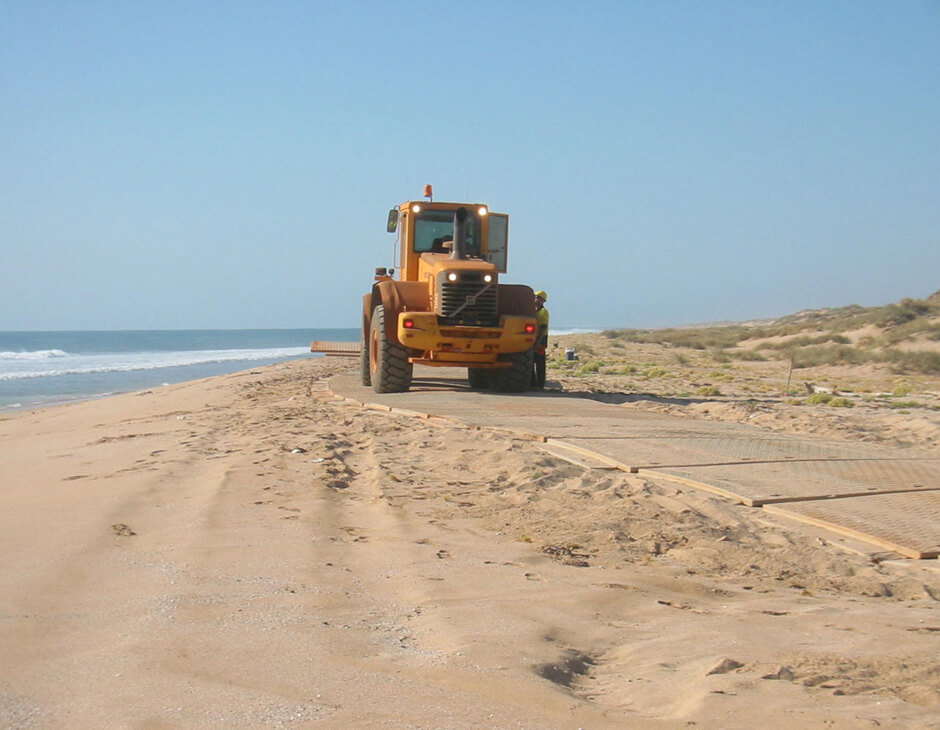 Temporary Beach Access in Class A Nature Reserve
